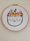 Gato con diadema floral | 298