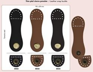 Tira de piel con cierre a presión | 1145