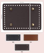 Base de bolso rectangular imitación piel | 1145