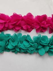 Cinta con flores en 3D | 1713