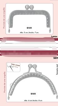 Boquilla de monedero o funda de gafas, en color plata y cierre sencillo | 1373