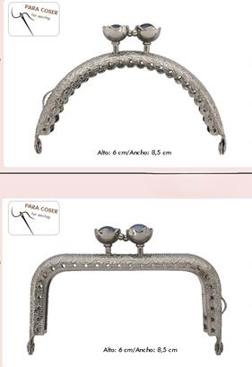 Boquilla de monedero o funda de gafas, en color oro viejo y perla blanca en el cierre | 1373