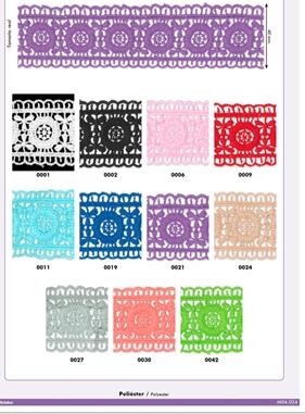 Entredós de poliéster. Puedes tener la puntilla a conjunto con fleco | 1279