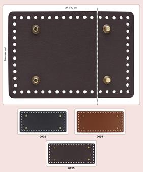 Base de bolso rectangular imitación piel | 1145