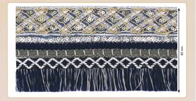 Dorado con fleco bicolor | 298