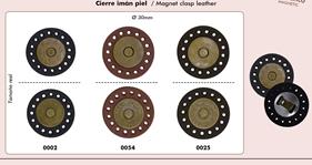 Cierre de imán revestido con imitación piel | 1145