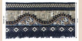 Dorado con fleco marino | 298