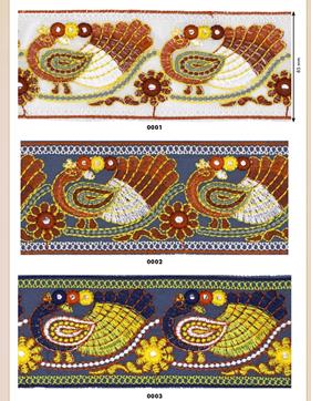 Pavo Real bordado y lentejuela | 1585