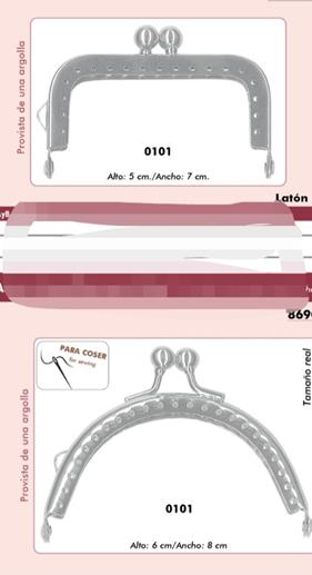 Boquilla de monedero o funda de gafas, en color plata y cierre sencillo | 1373