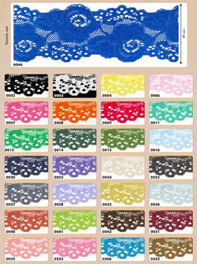 Encaje elástico de flores | 1609