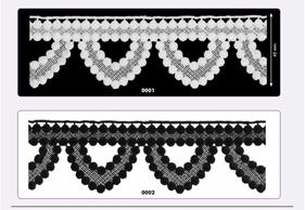 Encaje con pico poliester | 1198